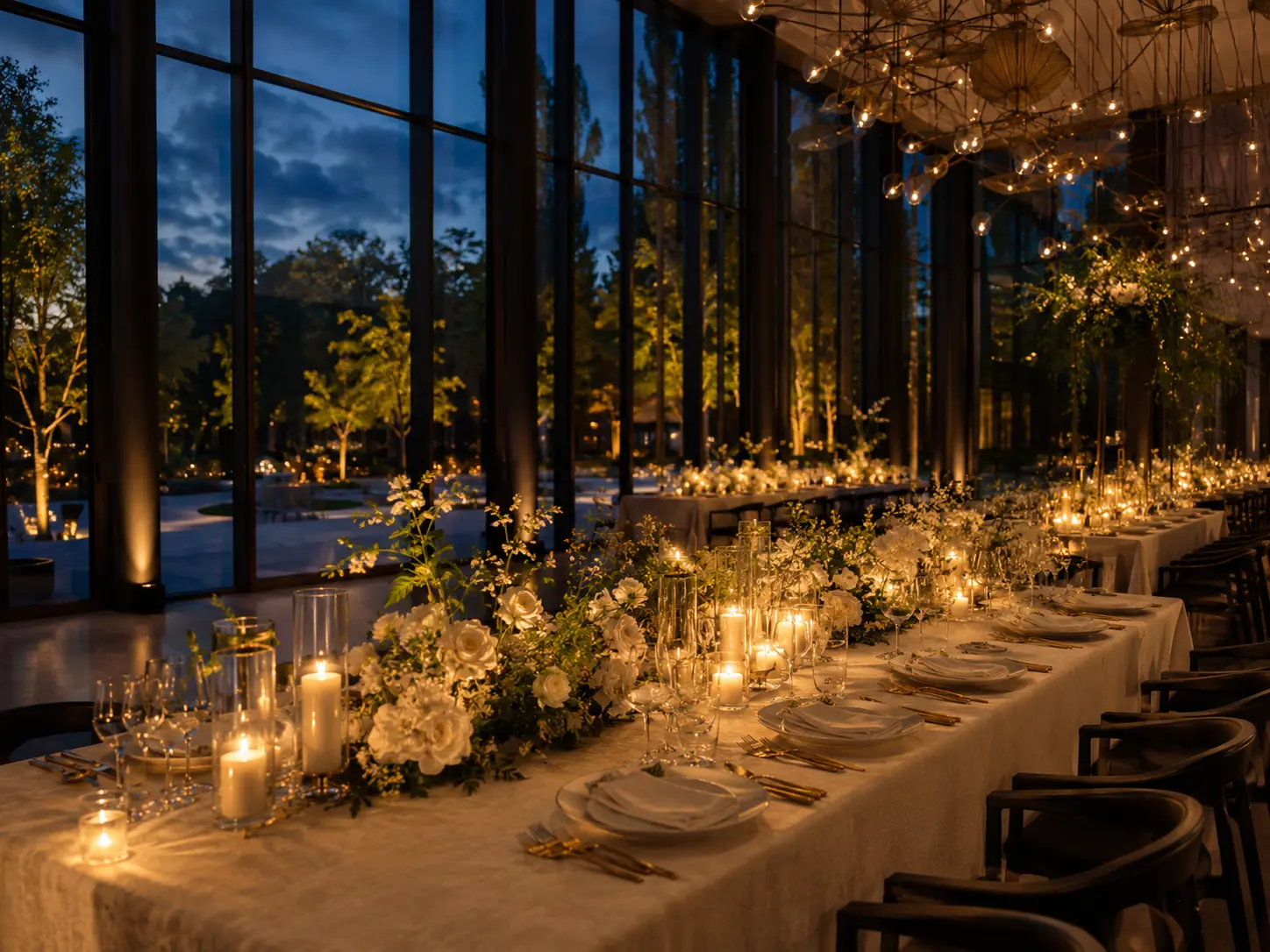 Grand Hall перед элегантным вечерним банкетом